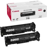 Canon Original 718BK VP (2662B005) Toner paquete doble negro