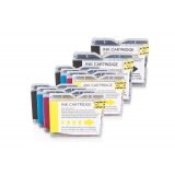 Compatible Brother LC-1000 Tinta Deportivo Set (4xBK,je 2xC,M,Y) 10 piezas