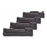 Compatible HP CB436A / 36A Toner Spar Set (4 pieces)