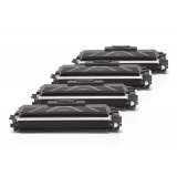 Compatible Brother TN-2220 Toner Negro Pack Ahorro (4 piezas)