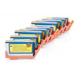 Compatible HP No. 364 XL ink saving set (4x black, 2x cyan, 2x magenta, 2x yellow) 10 pieces (with chip)